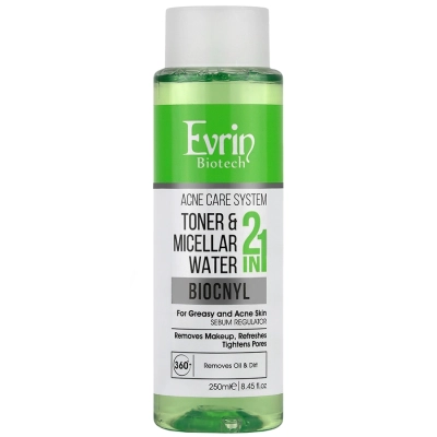 محلول پاک کننده 2 در 1 بایوکنیل اورین مناسب پوست های چرب و دارای آکنه